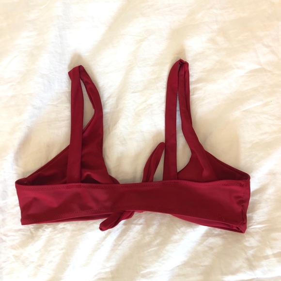 Maroon Zaful bikini top - Picture 2 of 3